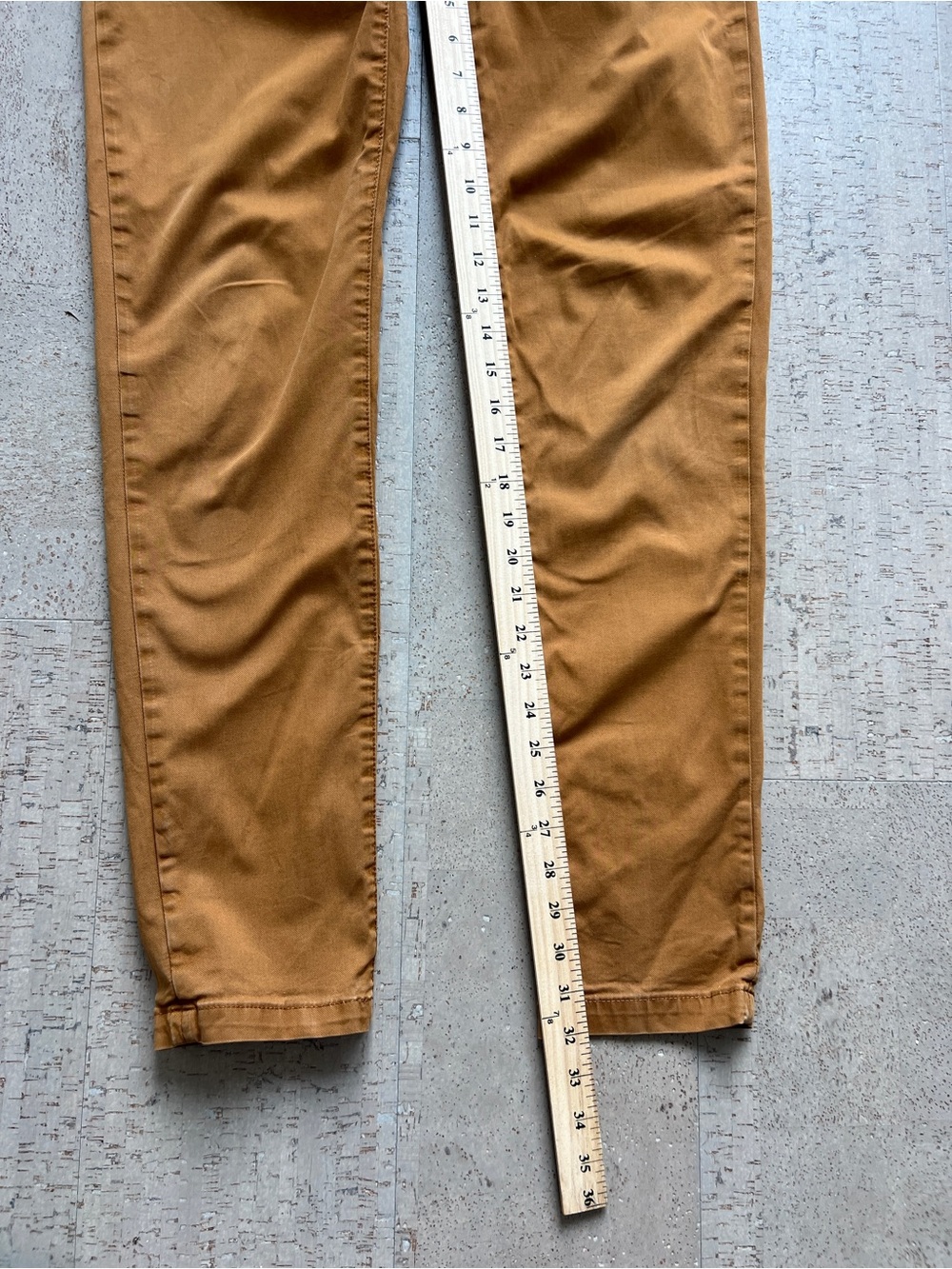 Scotch & Soda Mott Slim Chino Pants Men’s 32x31 Camel Brown Stretch Cotton - Picture 7 of 11
